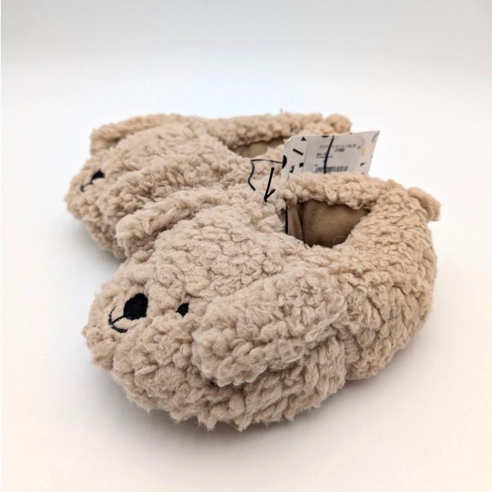 Harper Canyon Puppy Faux Shearling Fluff Slippers Kids Tan Size US9/10